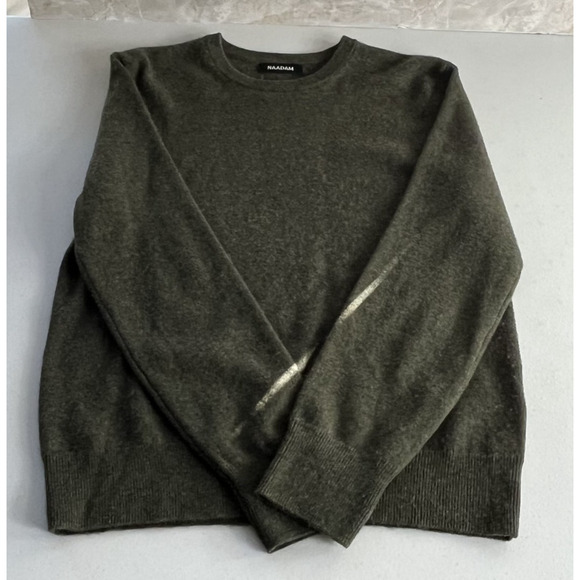 Naadam Women's Size S The Original Crewneck Cashmere Sweater In Green - Picture 2 of 8